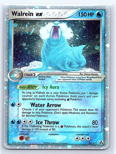 Walrein ex 2006 Legend Maker 89/92 EX Rare Holo