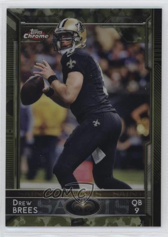 2015 Topps Chrome STS Camo Refractor 216/499 Drew Brees #12 0eo6