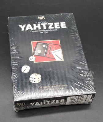ORIGINAL YAHTZEE - MB - 1982 - SEALED - NEU & OVP - REISEVERSION - EDEL- RAR