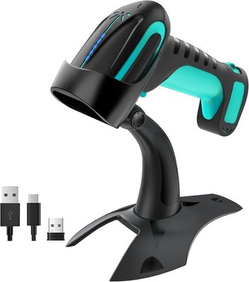 Tera Barcode Scanner Wireless Pro 8100 2D QR w/ Stand 2500mAh Industrial Grade