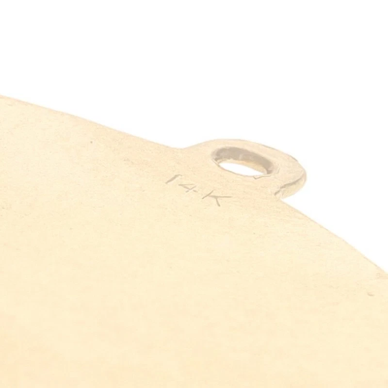 Yellow Gold Lab Created Coral Sapphire Chalcedony Nativity Charm - 14k Christmas - Image 4 of 4