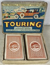 1920's Antique Card Game Touring Improved Edition Parker Brothers