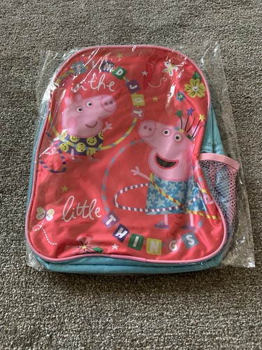 New Peppa Pig Backpack In Multicoloured Children’s School Bag New and Packaged