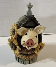 Sunny Side Up Egg by Herrero Sunflower Pig Figurine Hand Painted Limited Edition