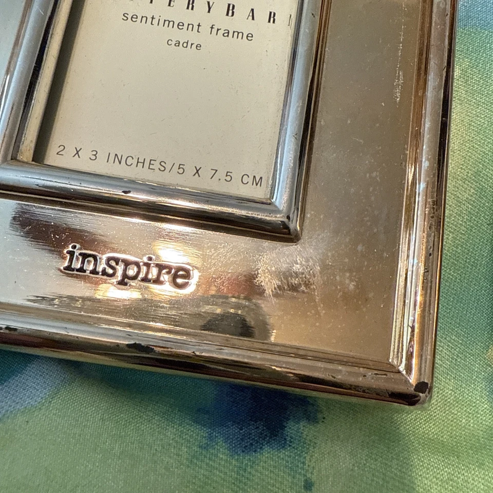 Vtg Pottery Barn Silver Plated Sentimental Frames 6X4 & 4X6 And More Please See - Image 4 of 4