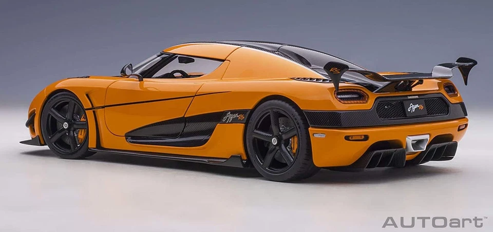 AUTOart 1/18 Koenigsegg Agera RS Naranja/Negro Carbono 79023 Foto 2 de 4