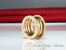 Bulgari Ring B-Zero 1 4-Band Gelbgold 750 Diamanten 1,24 ct. Gr 57 Gold