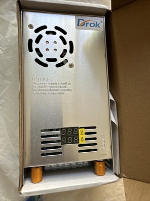 Drok- Digital Display 480w 0-48V 0-10A Adjustable Switch Power Supply/ See Photo