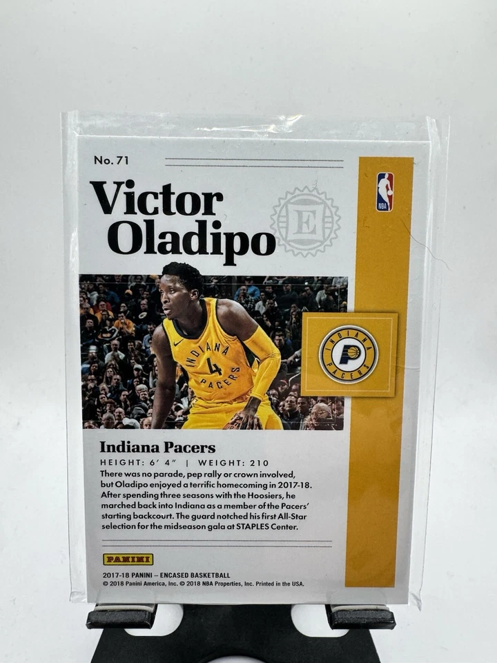 2017-18 Panini Encased #71 Victor Oladipo /99 - Image 2 of 2