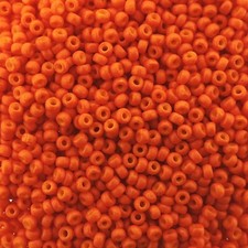 Miyuki Round Seed Beads Size 11/0 23.5GM Special Dyed Harvest Orange 11-2042