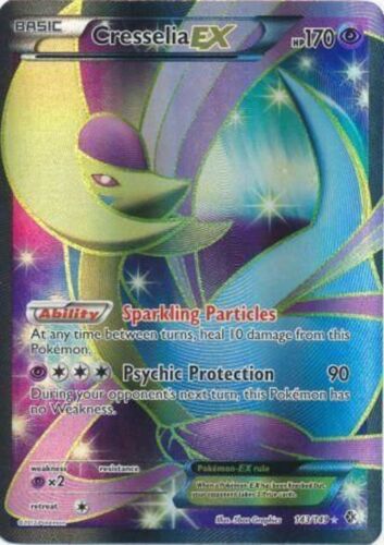 Pokémon TCG BW Boundaries Crossed Full Art Holo Cresselia EX 143/149 NM
