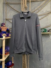 Moncler Maglia Cardigan Zip Pullover Men Size L Designer Large Grey