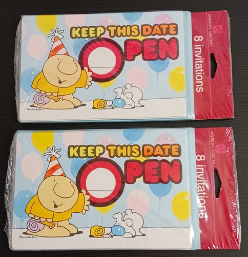 Ziggy Party Einladungen Vintage 90er American Greetings 2 Packungen à 8 VERSIEGELT insgesamt 16 - Bild 1 von 5