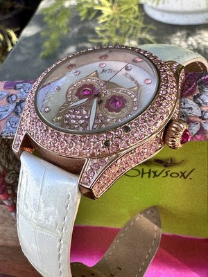 Betsey Johnson BJ00019-17 Owl Pavè Dial Pink Stones Accent  display picture 1