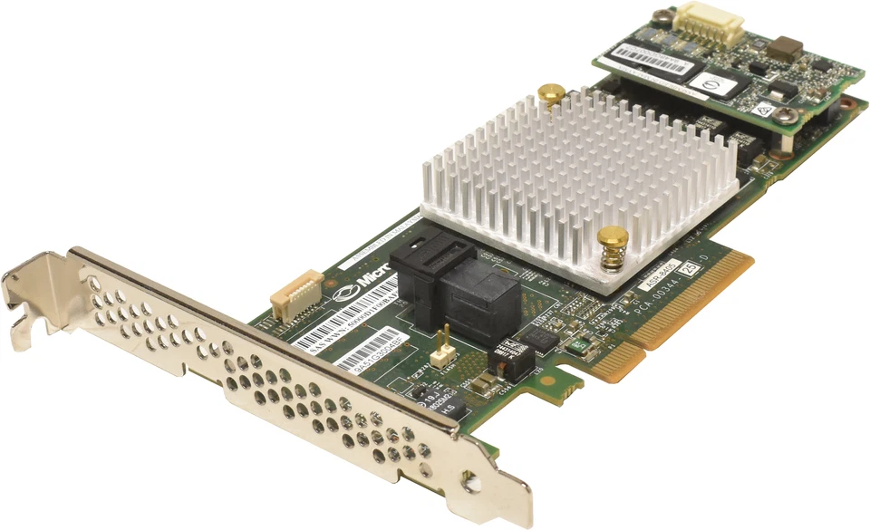 Adaptec ASR-8405 Raid Controller 12Gb/s PCIe x8 1GB mit BBU + 4x SATA/SAS Kabel  - Bild 3 von 4