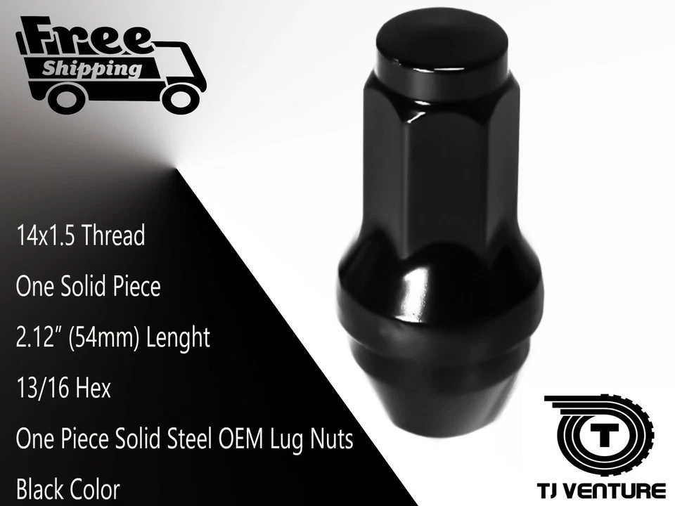 20 14X1.5 NEGRO OEM/FÁBRICA TUERCA FORD EDGE TRANSIT 150/250/350 HD DOBLE Foto 3 de 4