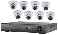Defender Security - Kit-8ch-8d-1-72 - 8 Channel Dvr Cctv System 8 Dome Cameras Defender Security - Kit-8ch-8d-1-72 - 8 Channel Dvr Cctv System 8 Dome Cameras