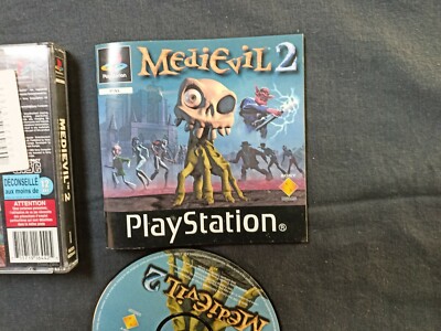 Jeu PlayStation 1 MEDIEVIL 2 - Version Sans Notice, En Bon état Général