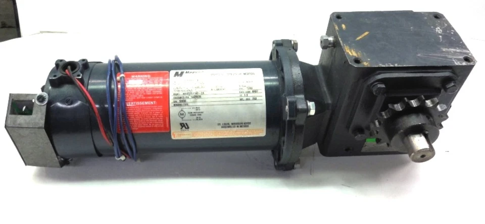 MAGNETEK VARIABLE SPEED DC MOTOR 46605351140-2A, US ELECTRIC GEAR TYPE MBQ, 40:1 - Image 4 of 4
