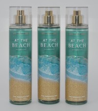 3 NEW BATH  BODY WORKS AT THE BEACH FINE FRAGRANCE MIST BODY SPRAY 8 OZ LARGE