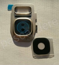 Gold Rear Back Camera REAL GLASS Lens Cover Flash Samsung Galaxy S7/S7 Edge