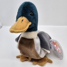 Ty Beanie Baby Jake The Mallard Drake Duck, 1997 1998 Rare Error Tags