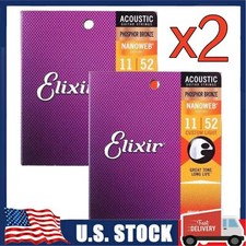 2 Boxes  Elixir Strings Phosphor Acoustic Ele...