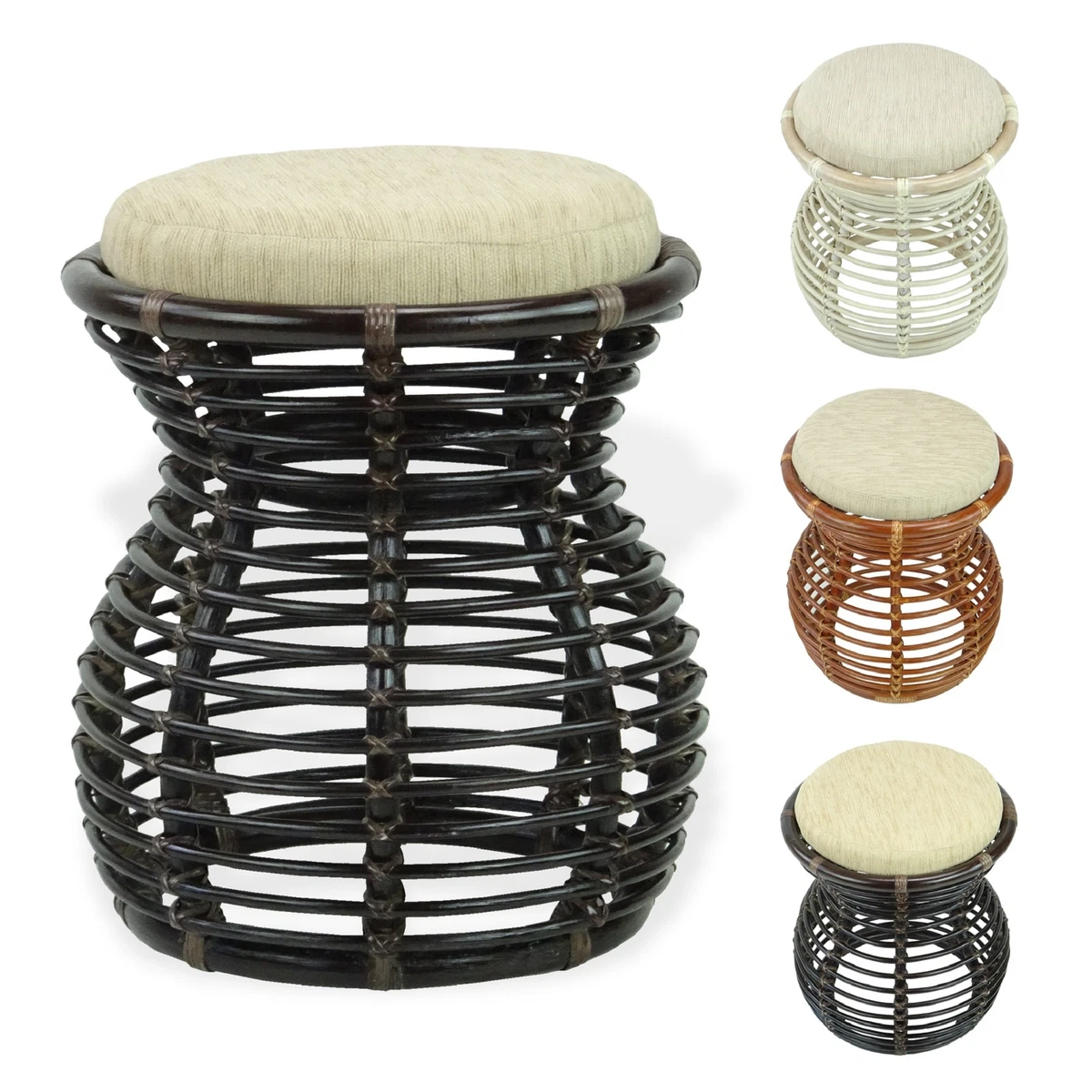 Wicker vanity stool outlet