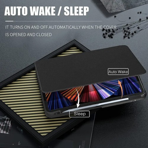 Smart Cover Für iPad 10 9 8 7th Air 6 5 Pro 11 360° Schutzhülle Tasche Case Etui - Bild 9 von 40