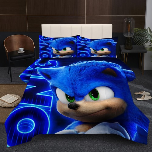 Juegos de ropa de cama para niños 3D adolescentes juegos de ropa de cama sonic con edredones DE - Imagen 5 de 24
