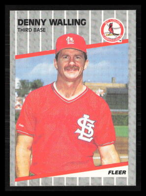 Denny Walling 1989 Fleer #465  St. Louis Cardinals