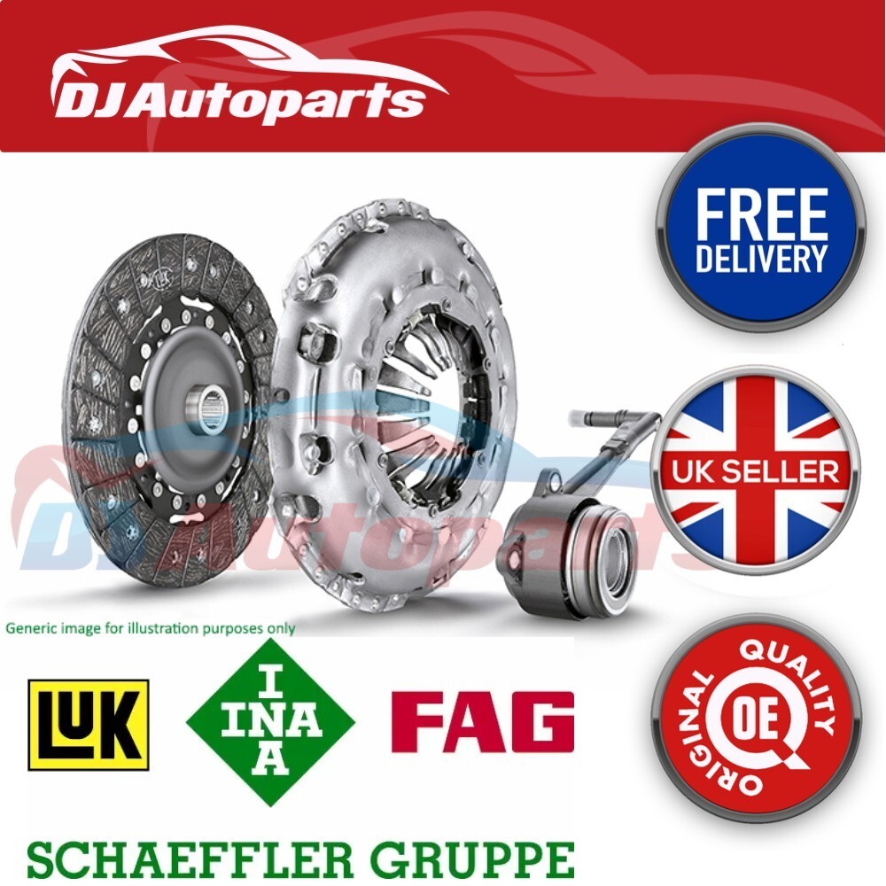 Clutch Kit 3pc (Cover+Plate+CSC) fits NISSAN MICRA K12 1.5D 05 to 10