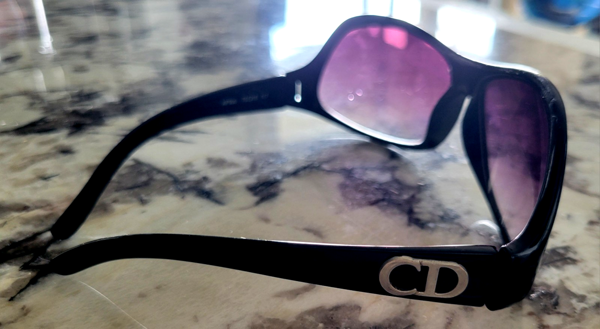 Dior Black Sunglasses with Purple Lenses Christian Dior KIL2R – Vintage Frames Company main image 2