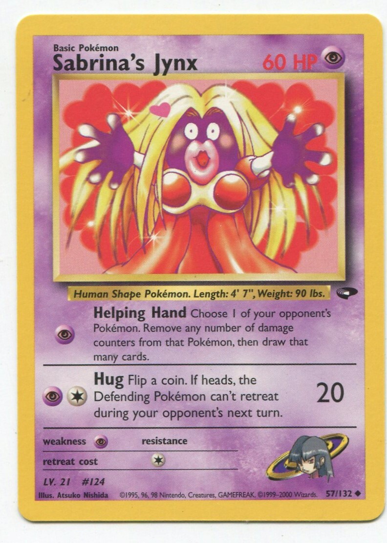 POKEMON GYM CHALLENGE SABRINA'S JYNX 57/132 NM-M