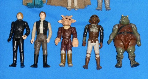 vintage STAR WARS FIGURE LOT #519 Luke Jedi Han Bespin Lando Skiff Gamorrean - Picture 3 of 7