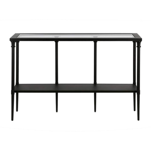 MEYER and CROSS Console Tables 12"L Metal Glass Classic Contemporary Farmhouse - Picture 6 of 7