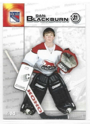 Dan Blackburn New York Rangers 2003-04 Duracell Rising Stars Goalie #14