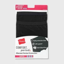 Hanes Comfort Period Panties Super Boxer Briefs