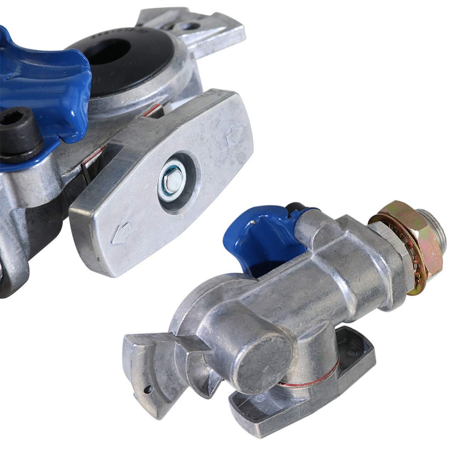 KOOTANS 1 Pair Service Emergency Gladhands with Valve Switch Die Cast Aluminu...