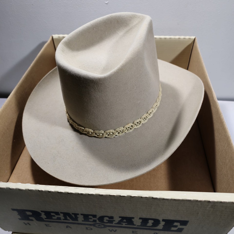 Vintage Resistol Stagecoach Self-Conforming Sil Belly Cowboy Hat w/ Box ...