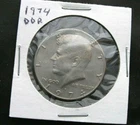 1974-D DDR Kennedy Half Dollar almost uncirculated