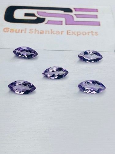 Pink Amethyst Faceted Marquise Cut Loose Gemstone 10x5 MM Natural 1 Pcs Lot DG5