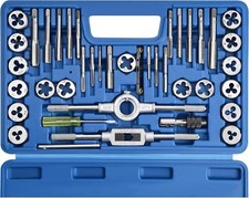 40pcs Metric Tap and Die Set, Metric Standard Rethreading Tool Kit, Coarse and