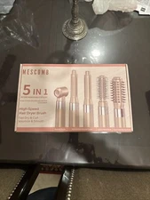 Mescomb 5-in-1 Hair Dryer Brush Set with High-Speed Brushless Motor, Diffuser