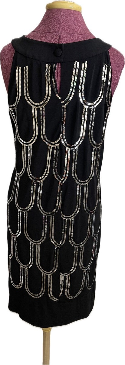 Scarlett Nite Women's Evening Dress Black with Sequin Stretch Size 18W