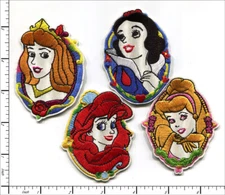 20 Pcs Embroidered Iron on Patches 4 assorted Beautyful Cartoon Princess AP024dP