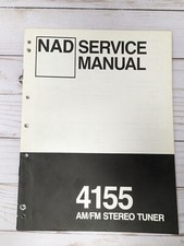 NAD 4155 AM/FM Stereo Tuner Service Manual Mo...