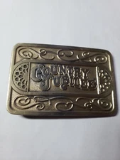 Vintage Country Jubilee Metal Belt Buckle