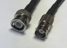 BNC Male to BNC Female RG223 Silver Low Loss Coax Cable Pick Length Lot USA