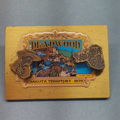 Deadwood Dakota Territory Pin Revers Emaille Sammlerstück Souvenir bewegliche Stücke